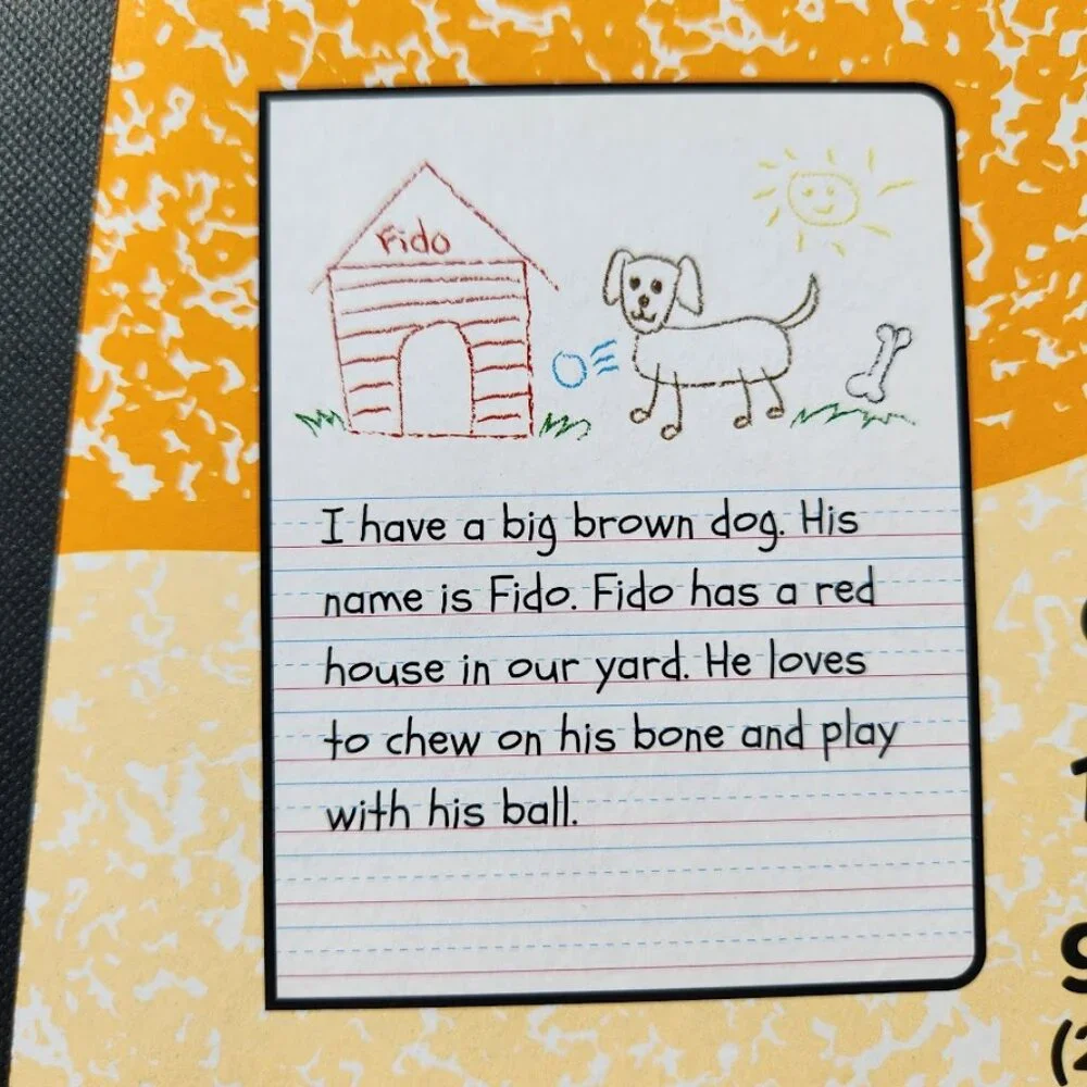 Primary Composition Notebook Grades K-2 Primary Journal Grades Writing Drawing J